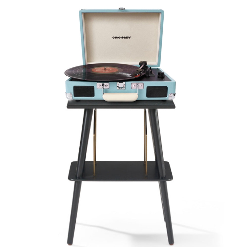 Crosley Cruiser Bluetooth Portable Turntable - Turquoise + Crosley Entertainment Stand Bundle/Product Detail/Turntables