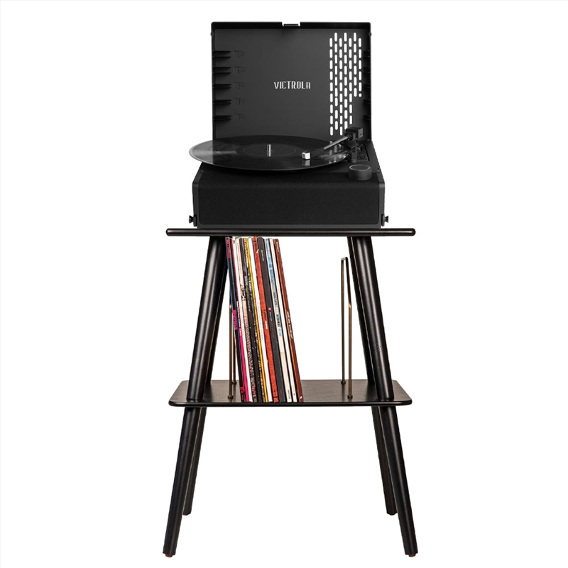 Victrola Revolution Go Turntable - Black + Entertainment Stand Bundle - Black/Product Detail/Turntables