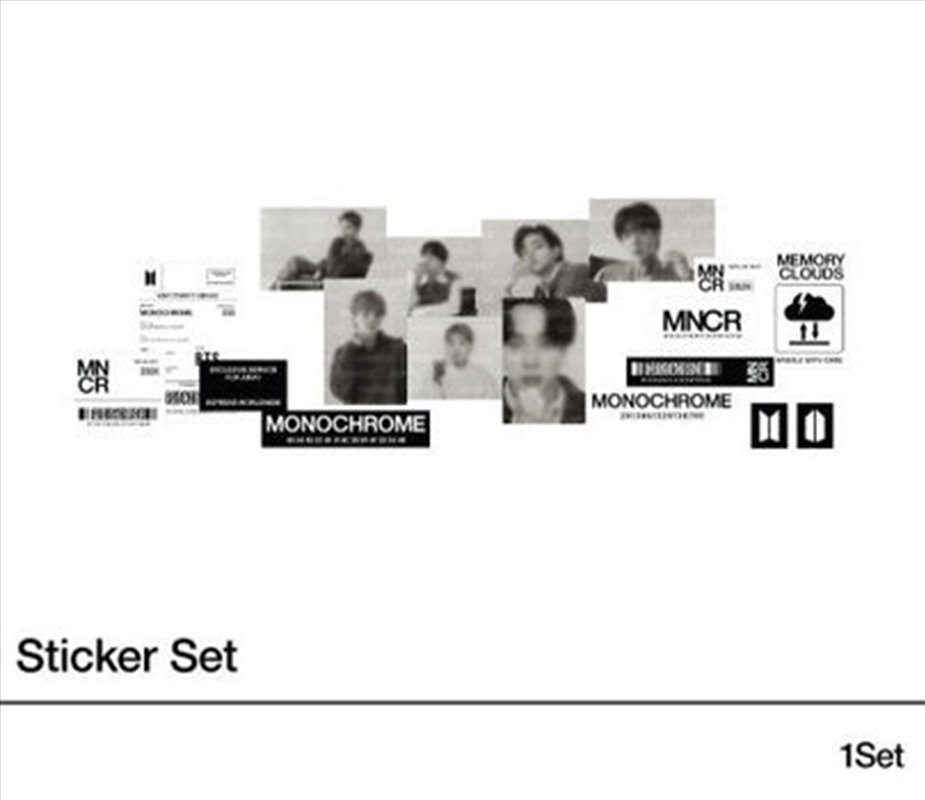 BTS - Pop Up : Monochrome Official Md Sticker Set/Product Detail/World