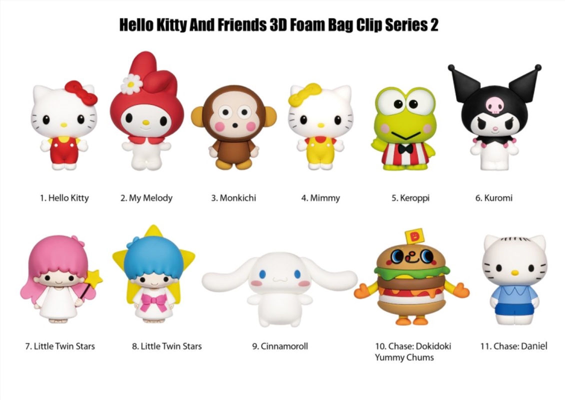 Hello Kitty - 3D Foam Bag Clips Series 2 Blind Bag (SENT AT RANDOM)/Product Detail/Bags