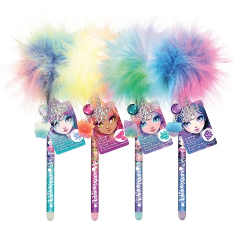 Nebulous Stars- Scented Pom Pom Pen (Assorted) (SENT AT RANDOM)/Product Detail/Pens, Markers & Highlighters