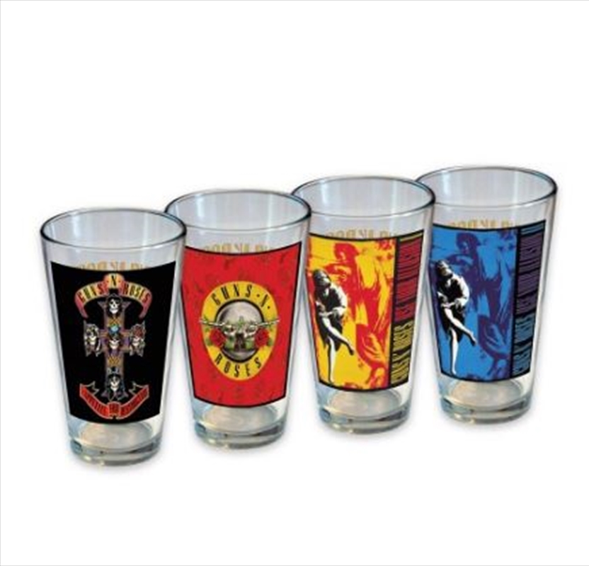 Guns N’ Roses Pint Glass Set (4-Pack / 16oz)/Product Detail/Drinkware