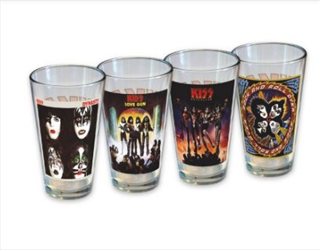 KISS Pint Glass Set (4-Pack / 16oz)/Product Detail/Drinkware