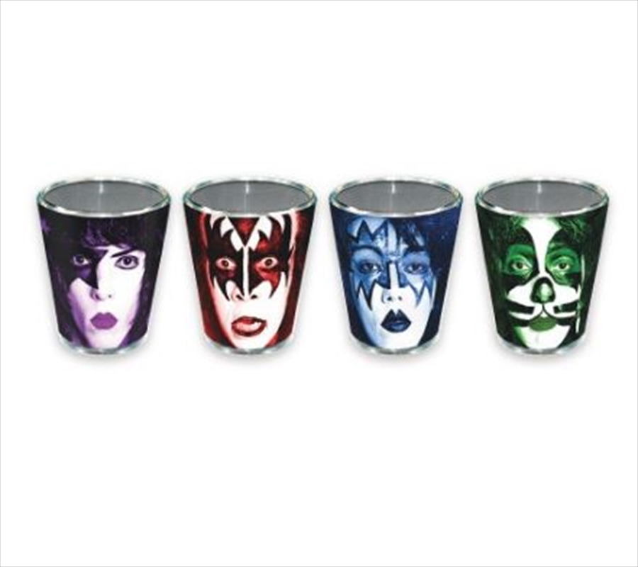 KISS Shot Glass Set (4-Pack)/Product Detail/Flasks & Shot Glasses