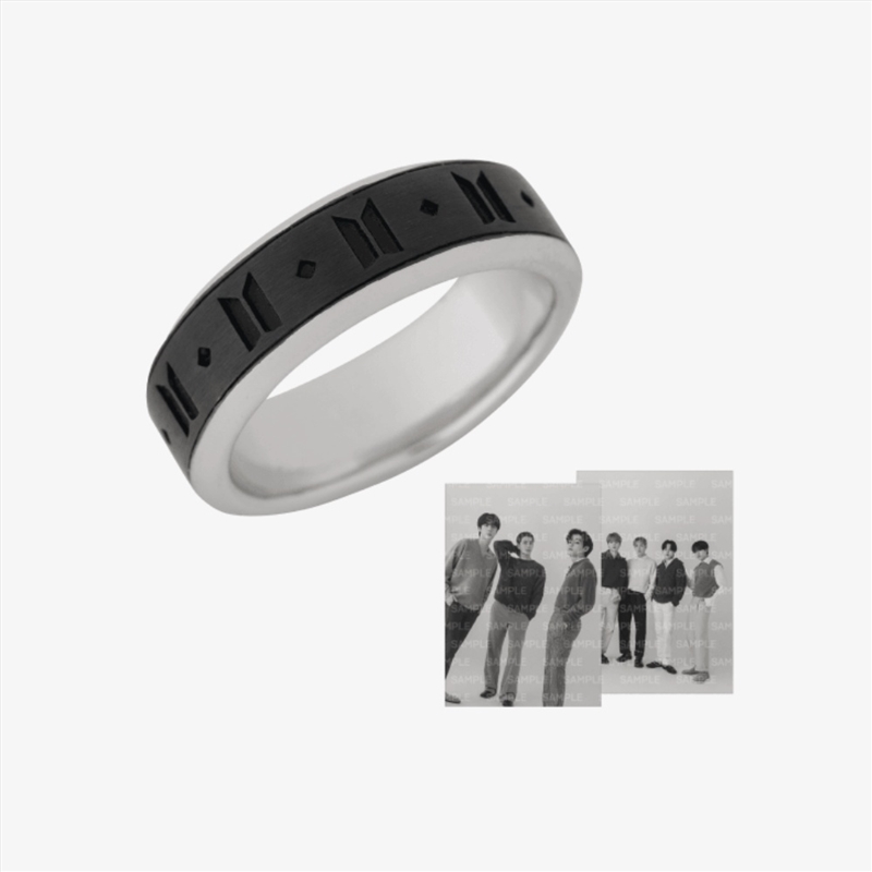 Bts - Pop Up : Monochrome Official Md Ring (Black) 9/Product Detail/KPOP Merch