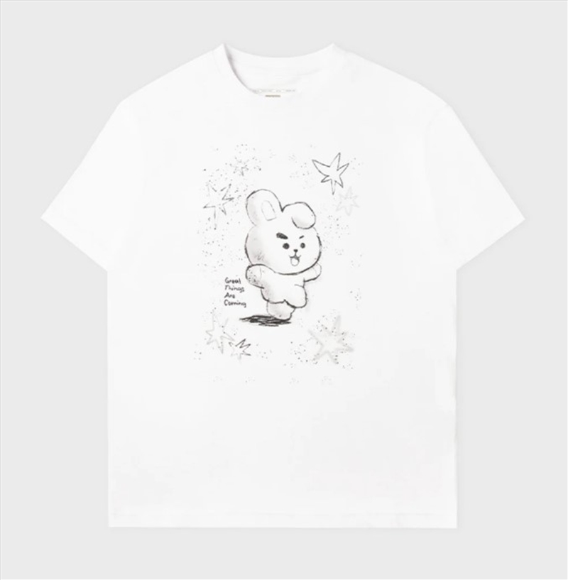 Bt21 Basic Drawing Short Sleeve Tshirt White Cooky M/Product Detail/KPOP Merch