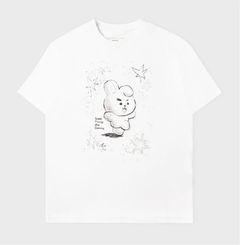 Bt21 Basic Drawing Short Sleeve Tshirt White Cooky L/Product Detail/World