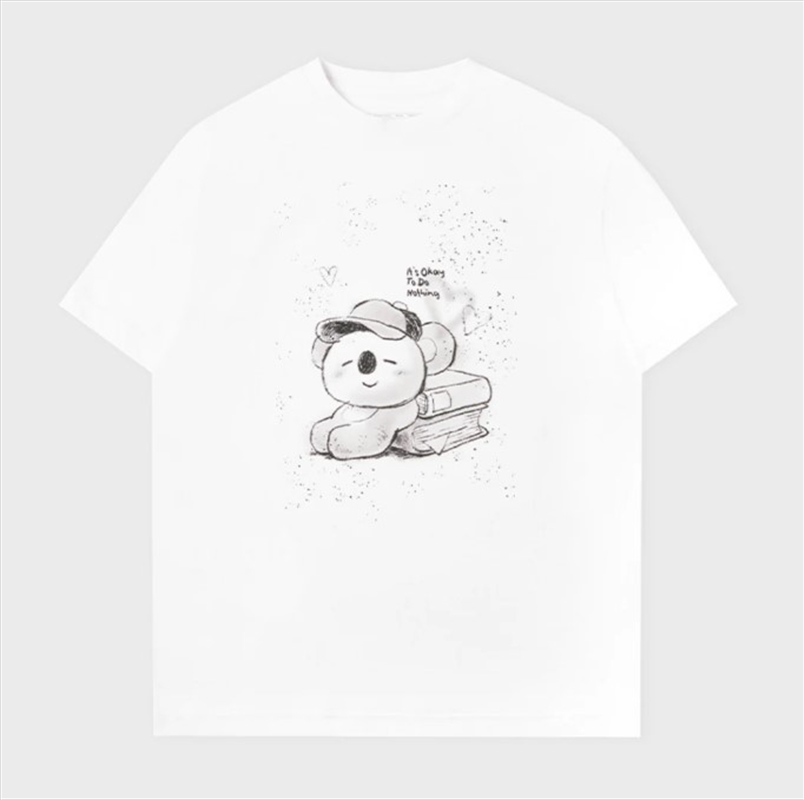 Bt21 Basic Drawing Short Sleeve Tshirt White Koya L/Product Detail/KPOP Merch