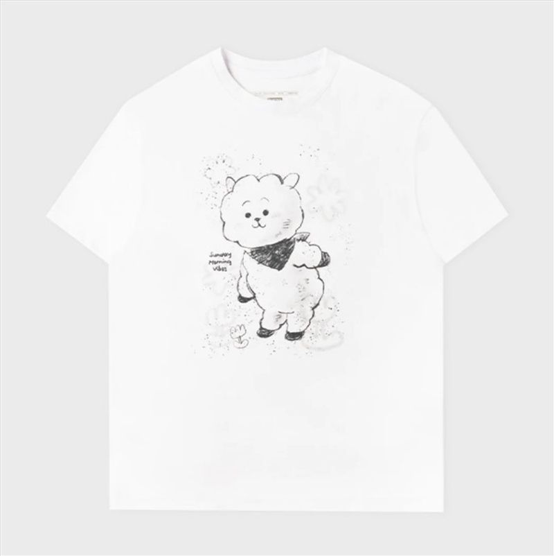 Bt21 Basic Drawing Short Sleeve Tshirt White Rj L/Product Detail/World