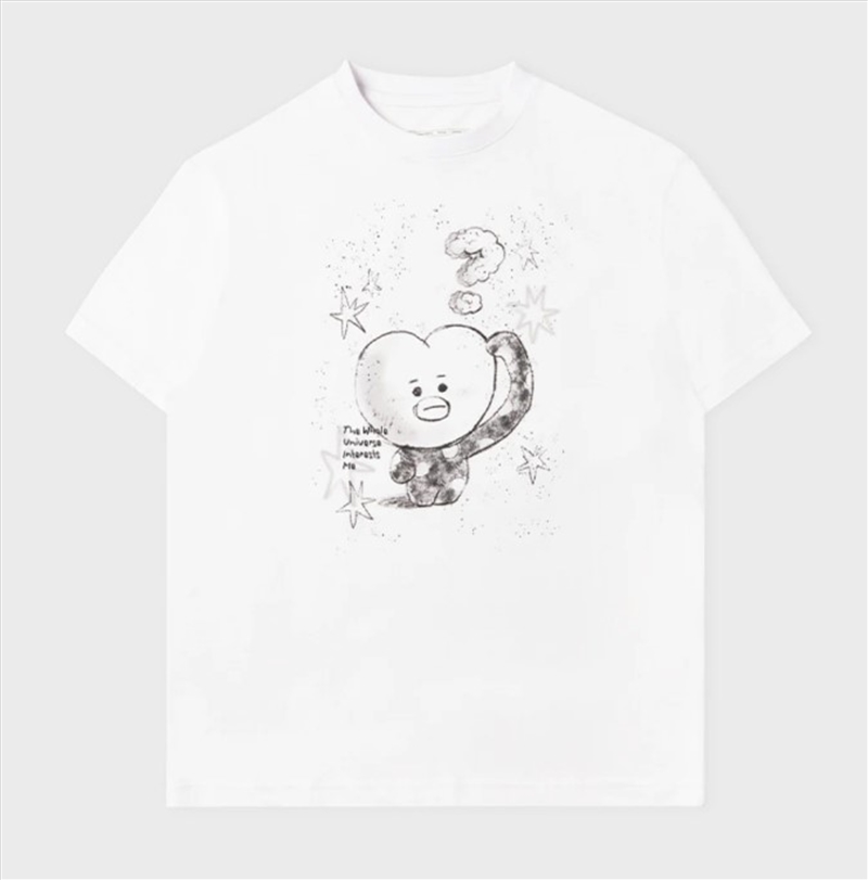 Bt21 Basic Drawing Short Sleeve Tshirt White Tata M/Product Detail/KPOP Merch