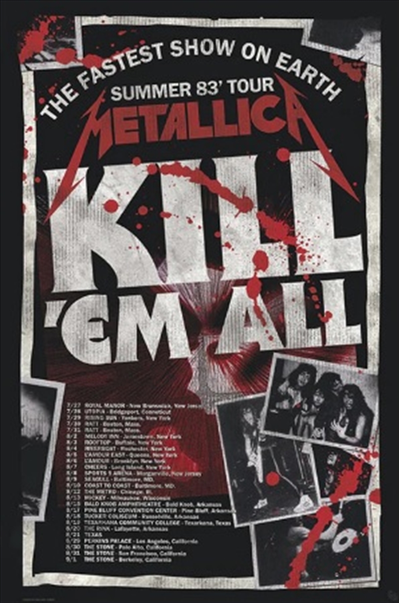 Metallica Kill Em All Tour/Product Detail/Posters & Prints