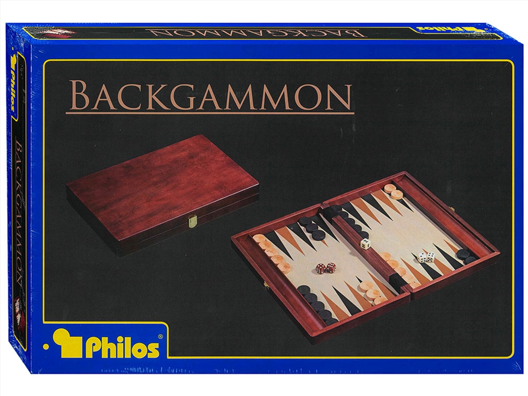 Backgammon 14" Folding Wood/Product Detail/Games