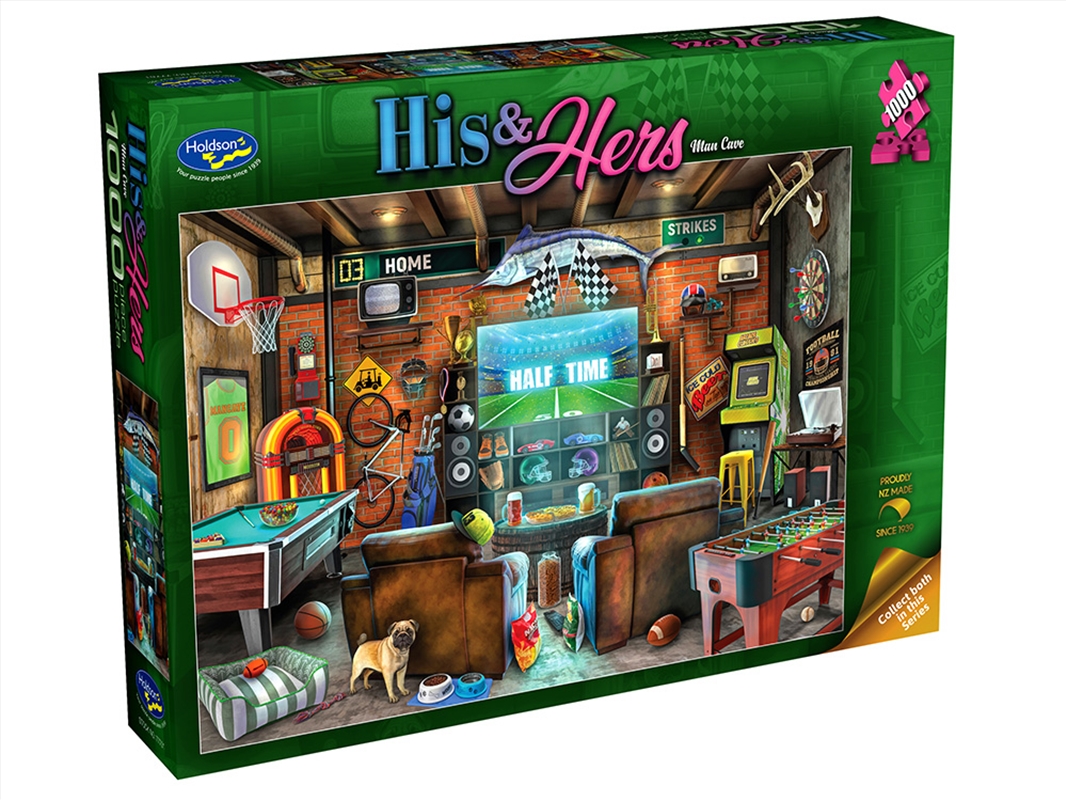 His & Hers Man Cave 1000pc/Product Detail/Jigsaw Puzzles