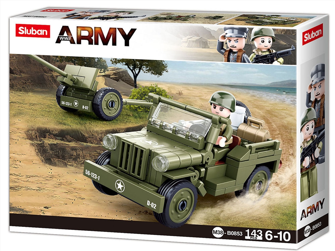 Ww2 Willys Jeep & 37mmatg 143P/Product Detail/Toys