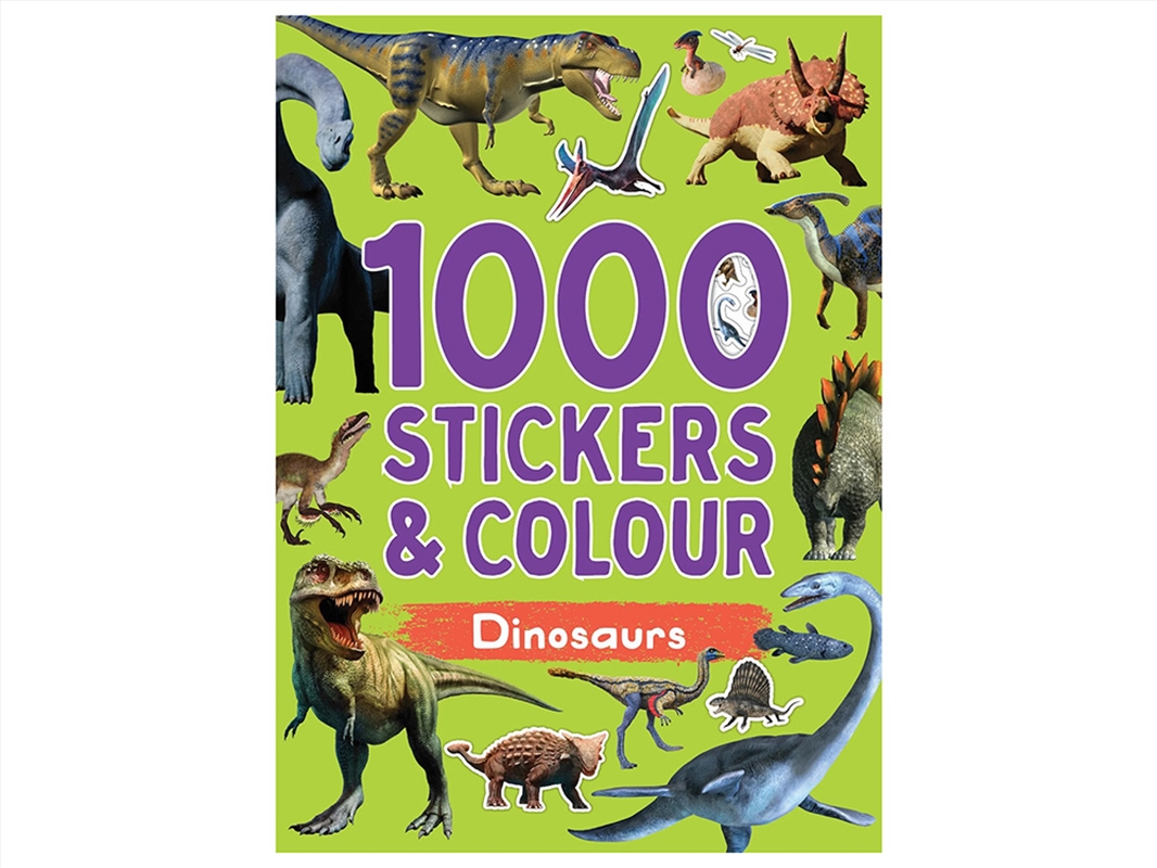 1000 Stickers & Colour Dinosau/Product Detail/Kids Activity Books