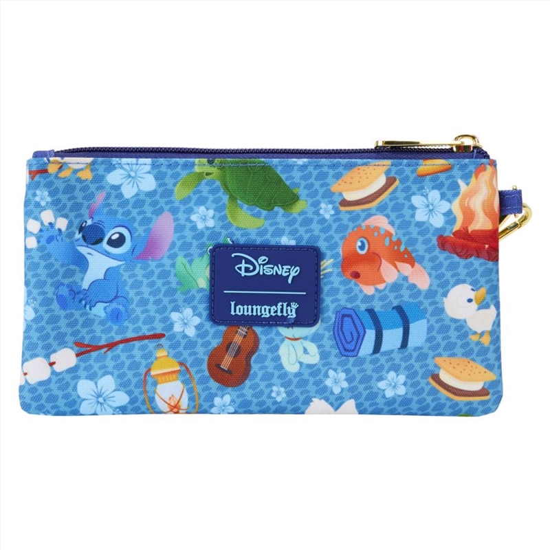 Loungefly Lilo & Stitch - Camping Cuties All-over-print Nylon Wristlet/Product Detail/Wallets