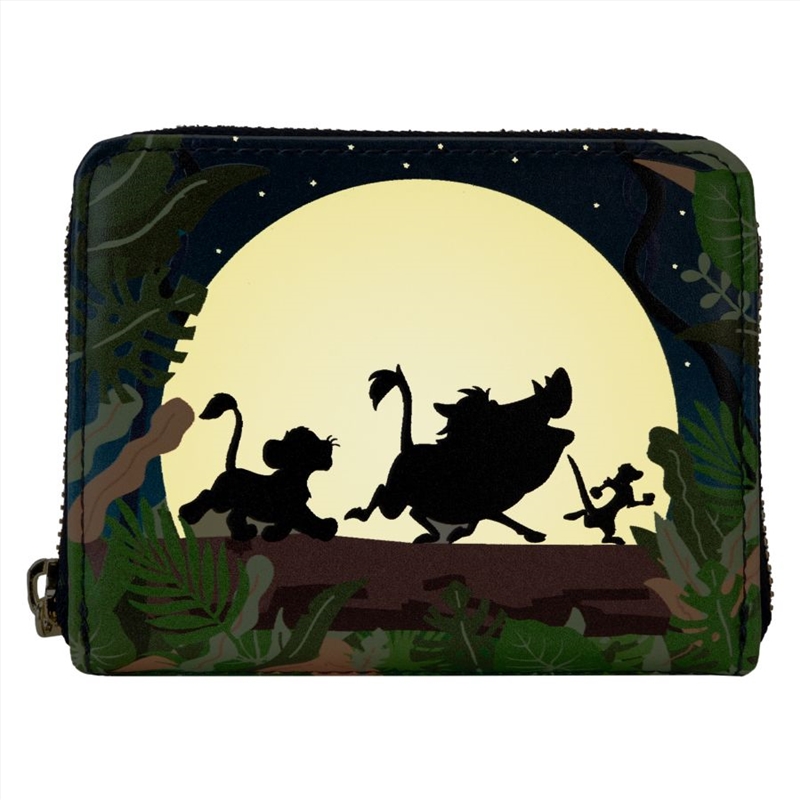 Loungefly Lion King (1994): 30th Anniversary - Hakuna Matata Silhouette Zip Wallet/Product Detail/Wallets