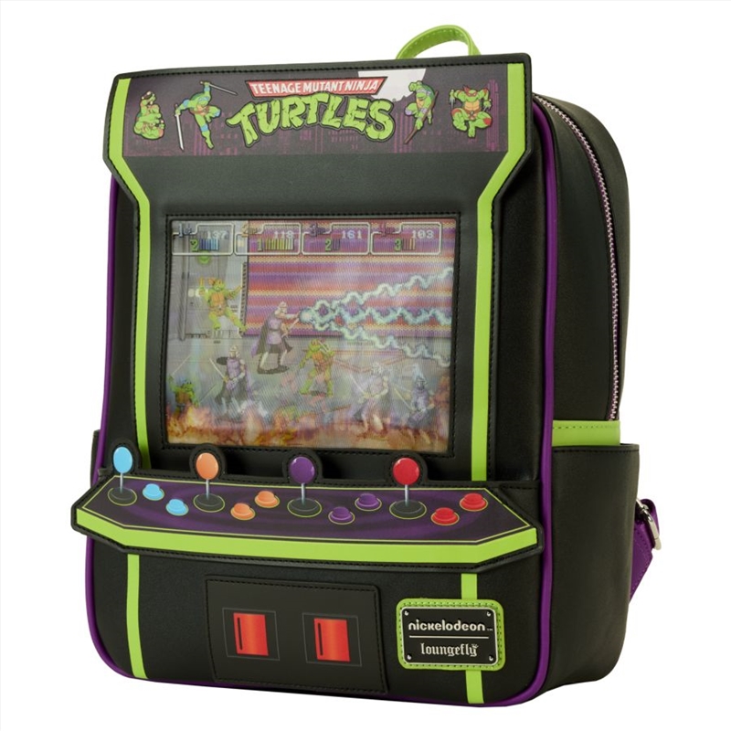 Loungefly Teenage Mutant Ninja Turtles: 40th Anniversary - Vintage Arcade Mini Backpack/Product Detail/Bags