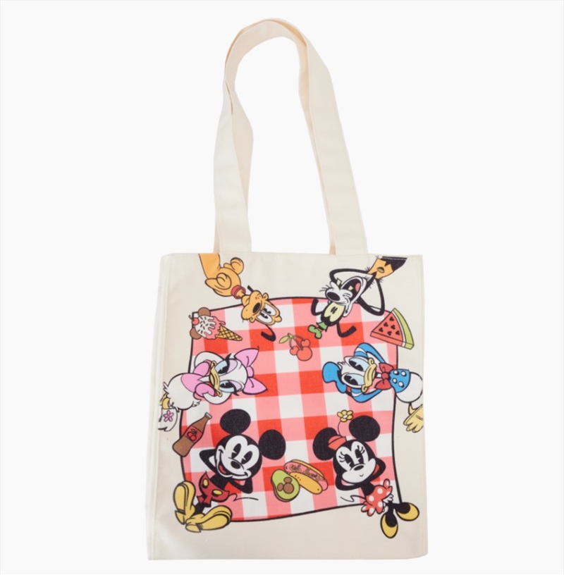 Loungefly Mickey & Friends - Picnic Canvas Tote Bag/Product Detail/Bags
