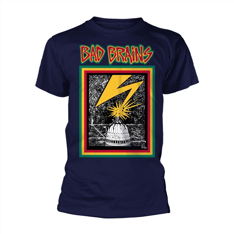 Bad Brains (Navy) - Blue - LARGE/Product Detail/Shirts