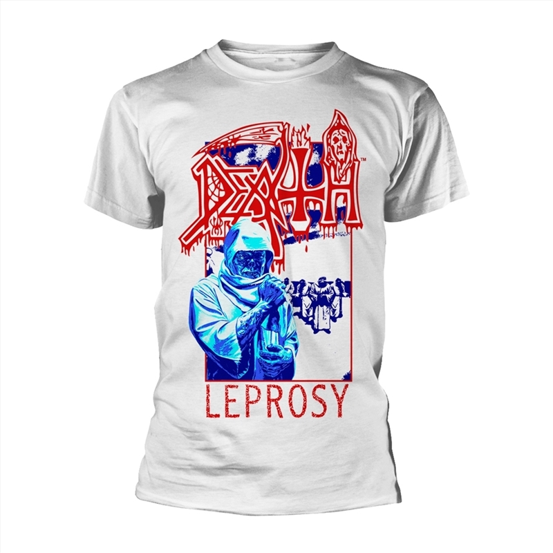 Leprosy Posterized - White - LARGE/Product Detail/Shirts