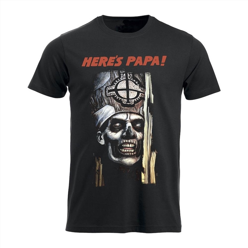 Here'S Papa - Black - LARGE/Product Detail/Shirts