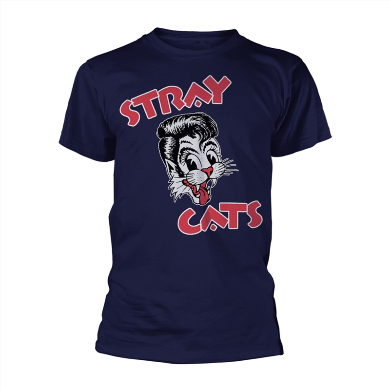 Cat Logo (Navy) - Blue - SMALL/Product Detail/Shirts