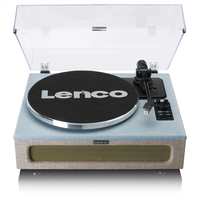 Lenco Turntable with 4 Built-in Bluetooth Speakers 50W - Blue/Beige Fabric/Product Detail/Turntables