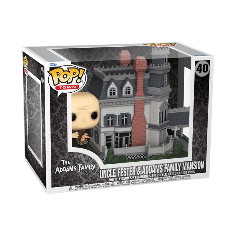 Addams Family (TV) - Fester with Addams Family Mansion Pop! Town/Product Detail/Pop Vinyl Moments