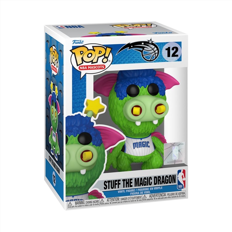 NBA: Mascots - Orlando Stuff the Magic Dragon Pop! Vinyl/Product Detail/Sport