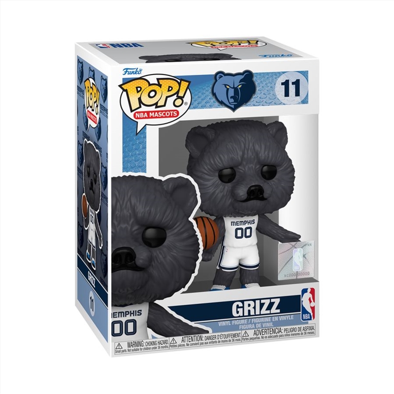 NBA: Mascots - Memphis Grizz Pop! Vinyl/Product Detail/Sport