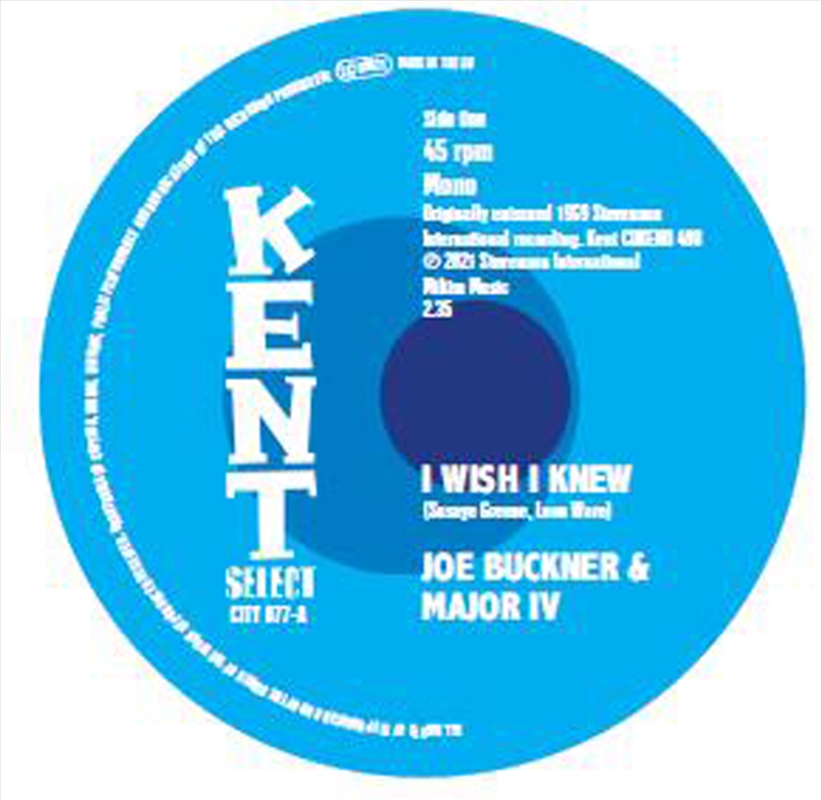 I Wish I Knew / I Stand Blue/Product Detail/R&B