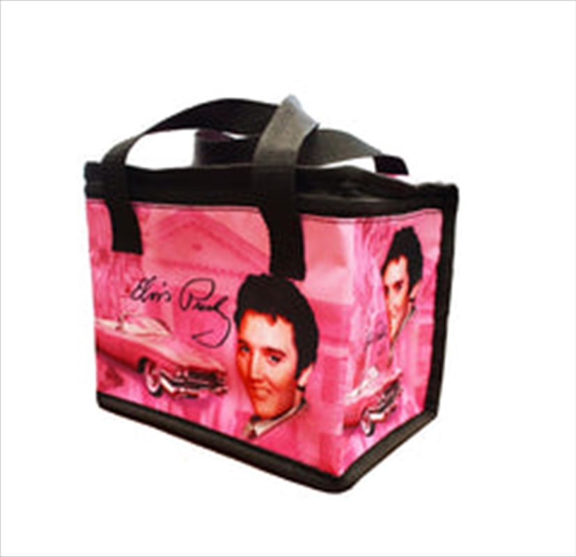 Elvis Lunch Bag Pink w/Guitars/Product Detail/Lunchboxes