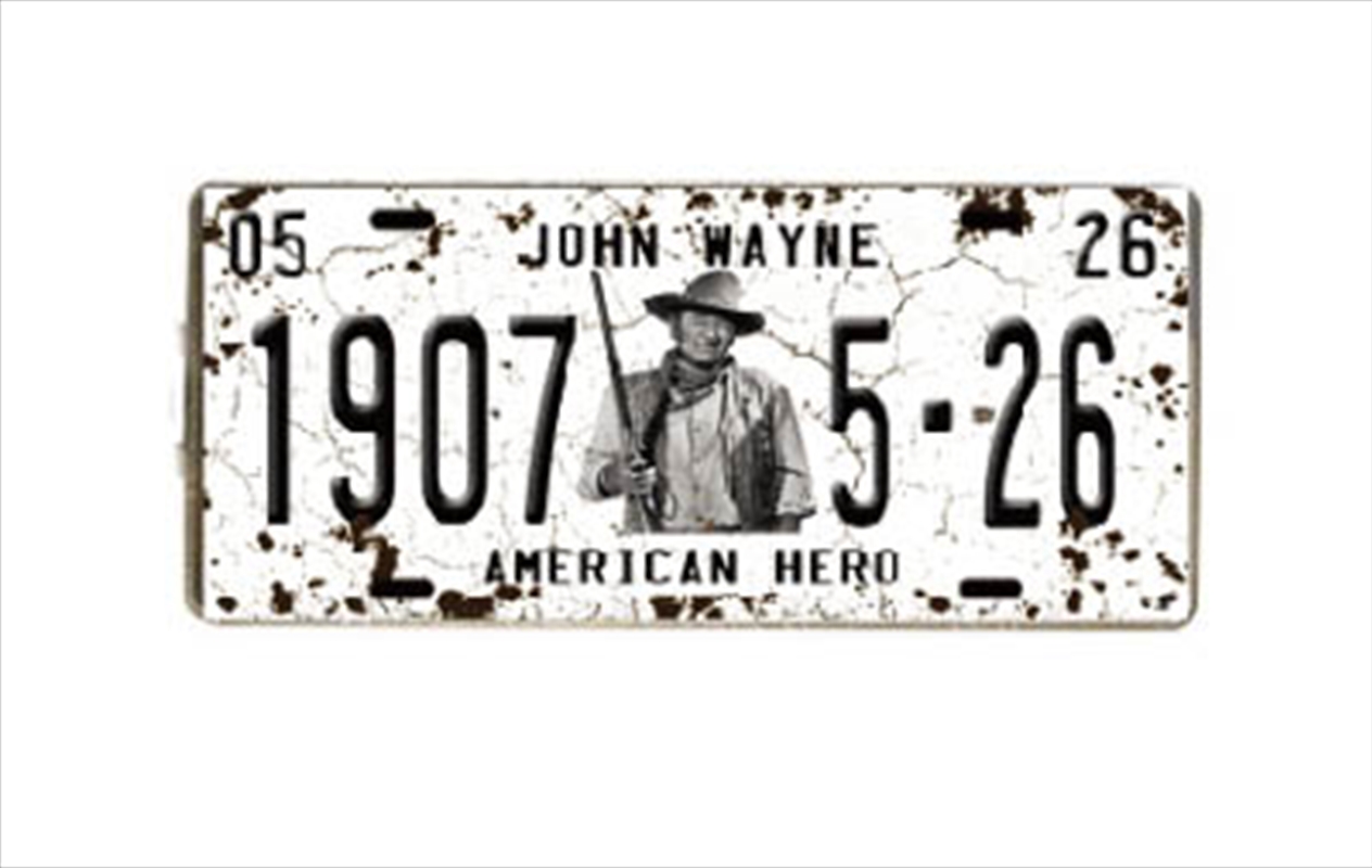 John Wayne License Plate 1907/Product Detail/Posters & Prints