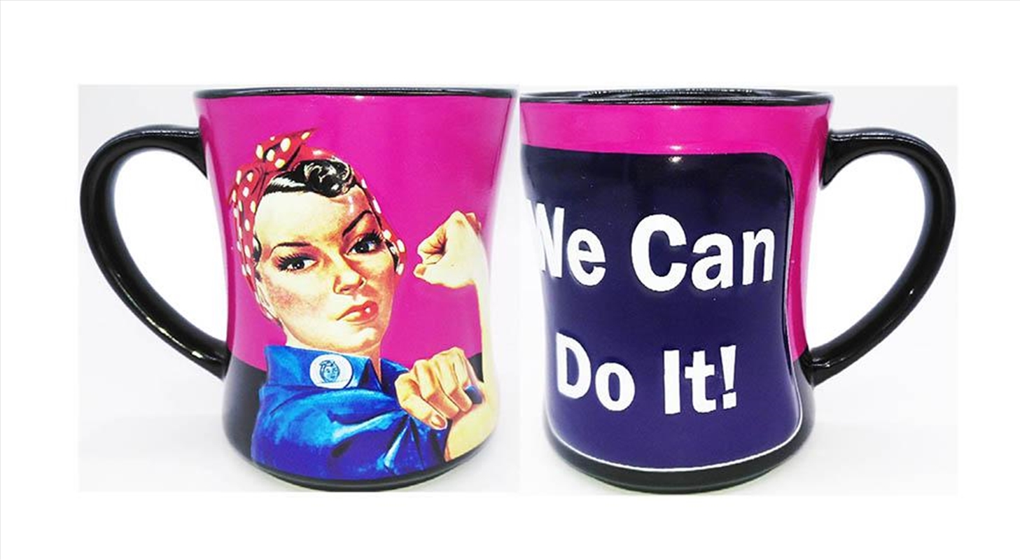 Rosie The Riveter Mug We Can Do It... Embossed/Product Detail/Mugs