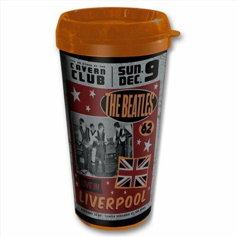 The Beatles Travel Mug: Live in Liverpool (Plastic Body)/Product Detail/To Go Cups