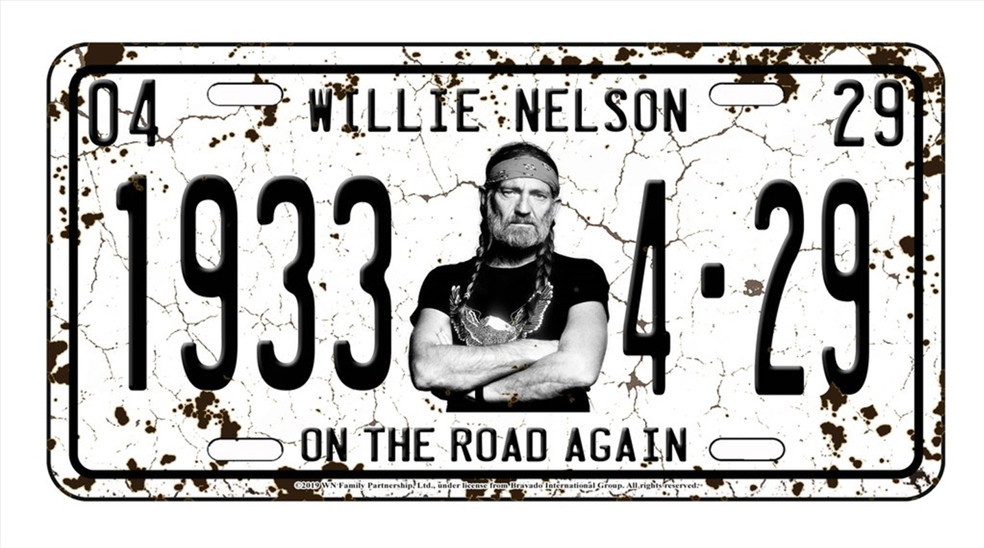 Willie Nelson License Plate 1933 On The Road Again/Product Detail/Posters & Prints