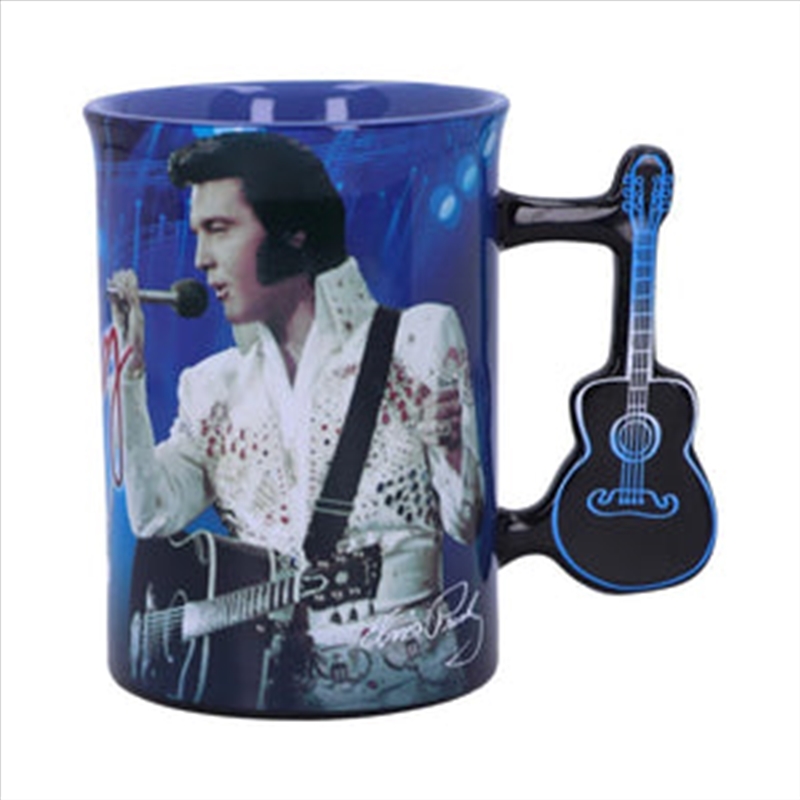 Elvis Mug The King "Blue" with Guitar Handle/Product Detail/Mugs