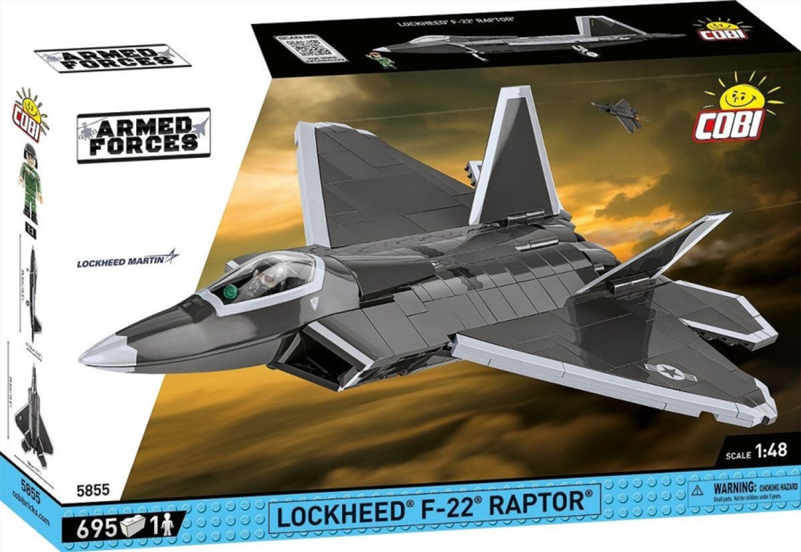 Armed Forces - Lockheed F-22 Raptor (695 Piece Kit)/Product Detail/Figurines