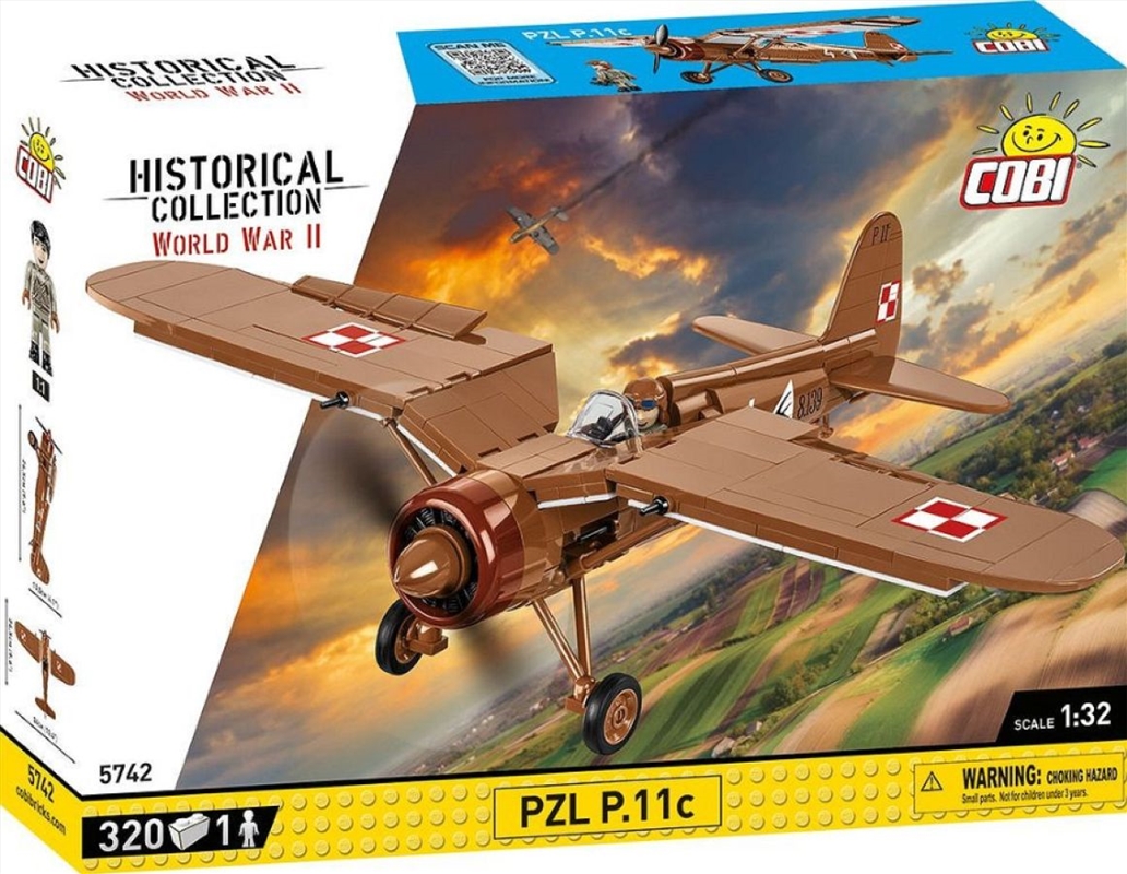 World War 2 - PZL P-11c (320 Piece Kit)/Product Detail/Figurines