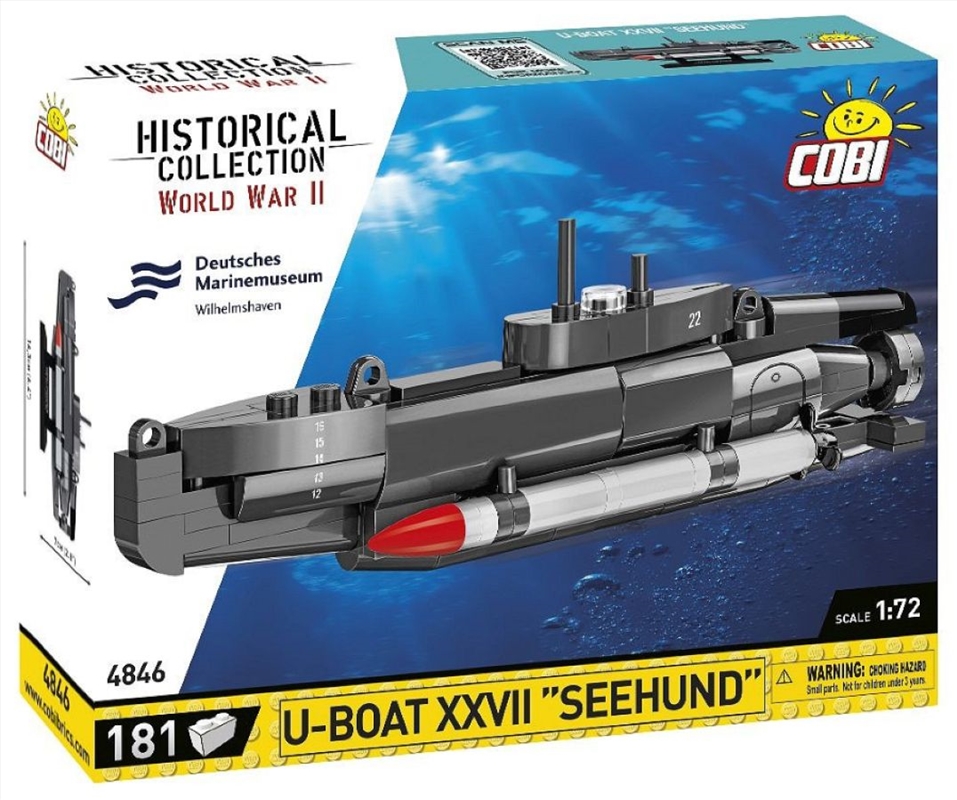 World War 2 - U-Boat XXVII "Seehund" (181 Piece Kit)/Product Detail/Figurines