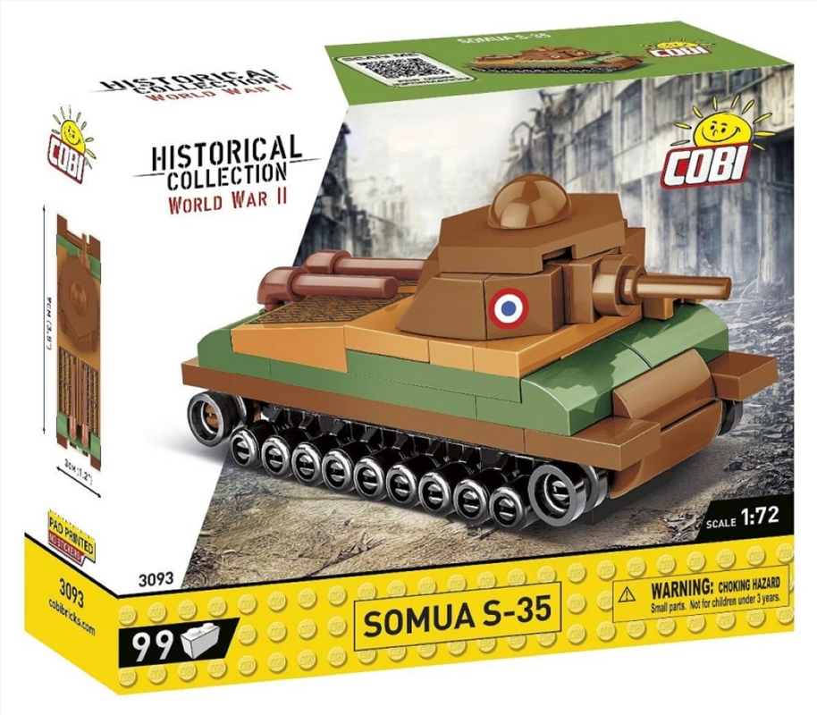 World War 2 - Somua S-35 Tank (99 Piece Kit)/Product Detail/Figurines