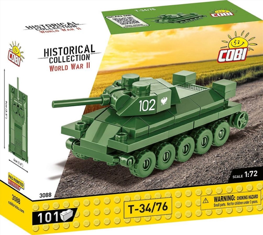 World War 2 - T-34/76 Tank (101 Piece Kit)/Product Detail/Figurines