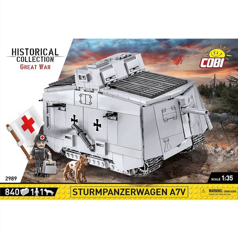 Great War - Sturmpanzerwagen A7V (840 Piece Kit)/Product Detail/Figurines