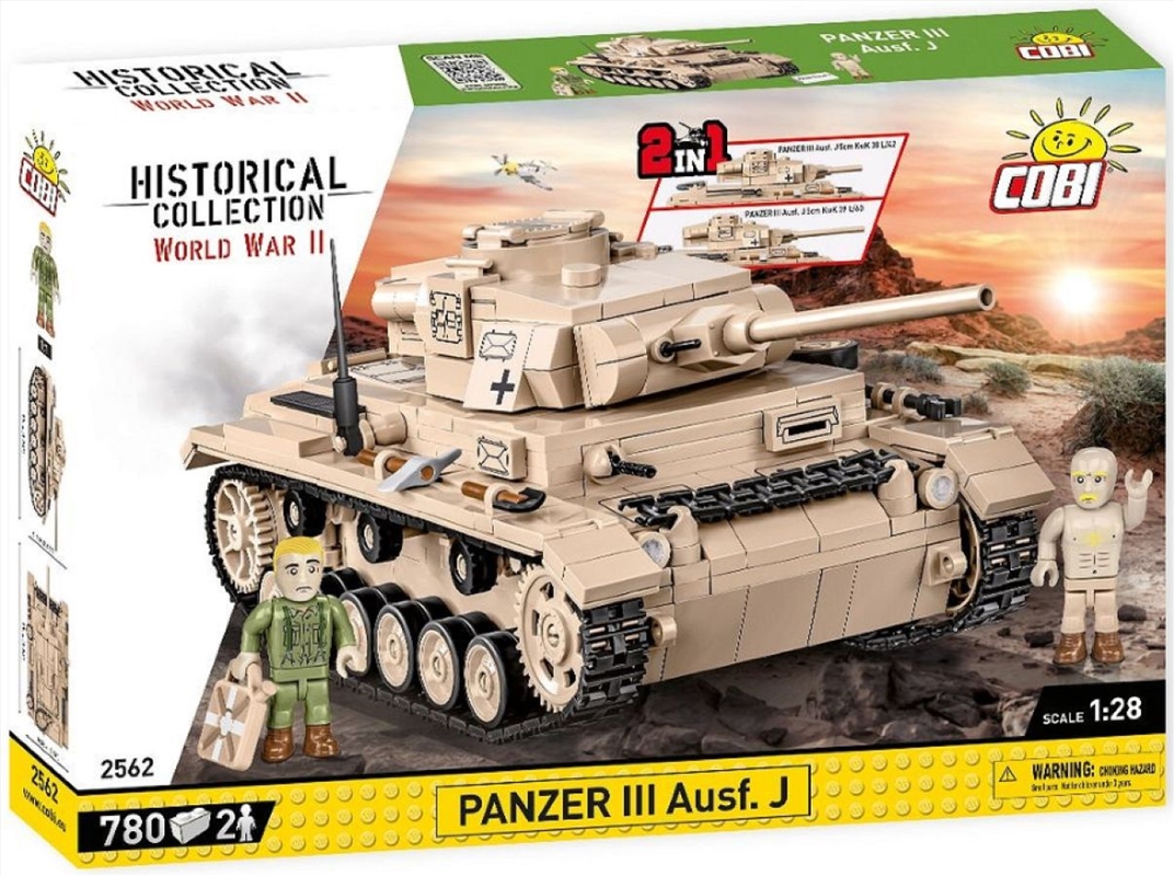 World War 2 - Panzer III Ausf.J & Field Workshop (780 Piece Kit)/Product Detail/Figurines