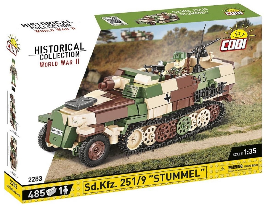 World War 2 - Sd.Kfz.251/9 Stummel Half-Track (485 Piece Kit)/Product Detail/Figurines