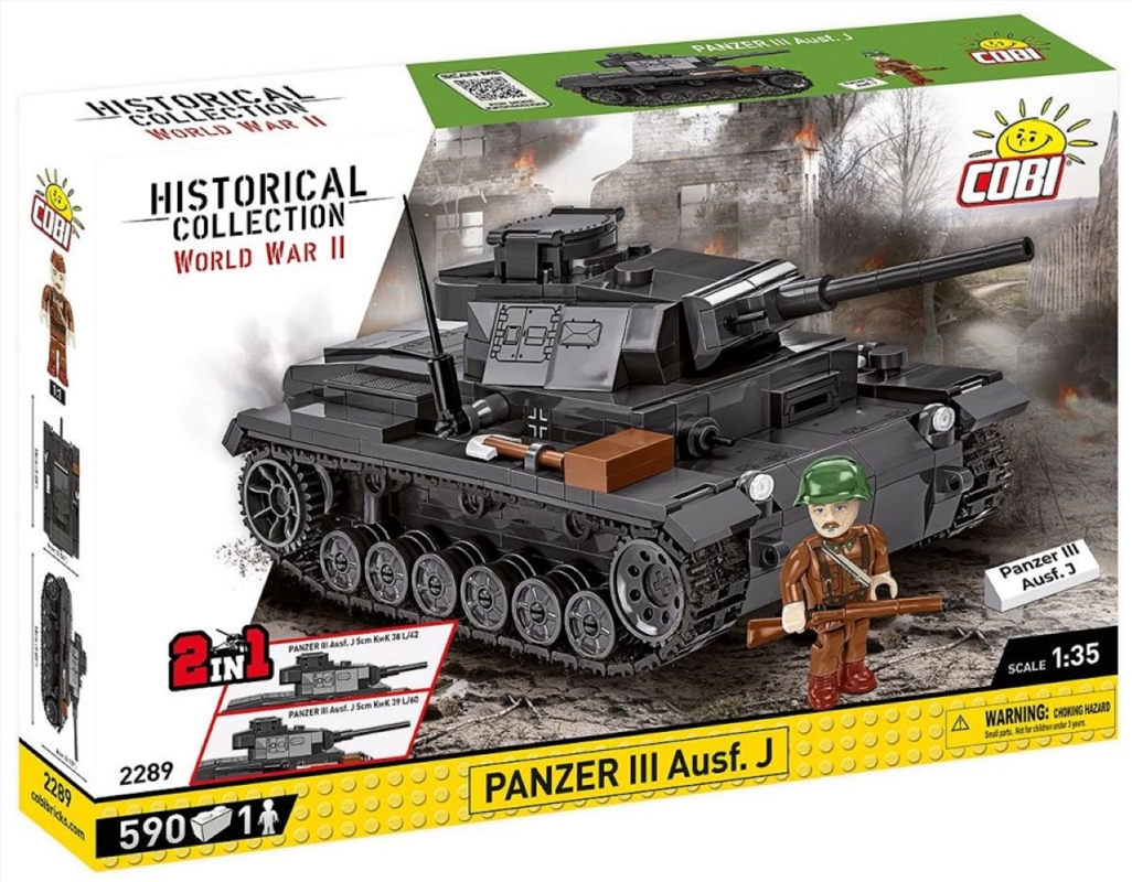 World War 2 - Panzer III Ausf.J (590 Piece Kit)/Product Detail/Figurines