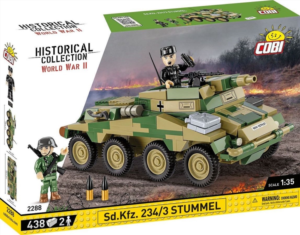 World War 2 - Sd.Kfz. 234/3 Stummel (438 Piece Kit)/Product Detail/Figurines