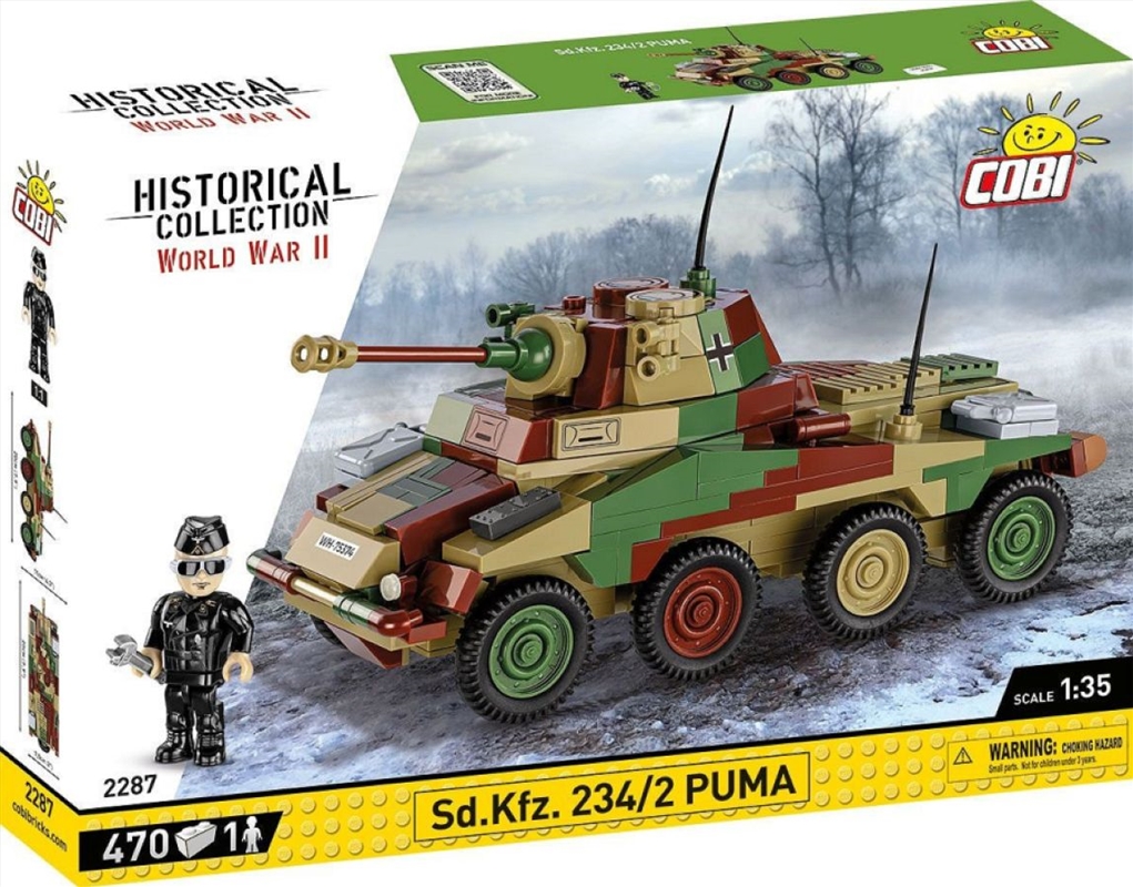 World War 2 - Sd.Kfz. 234/2 Puma (470 Piece Kit)/Product Detail/Figurines