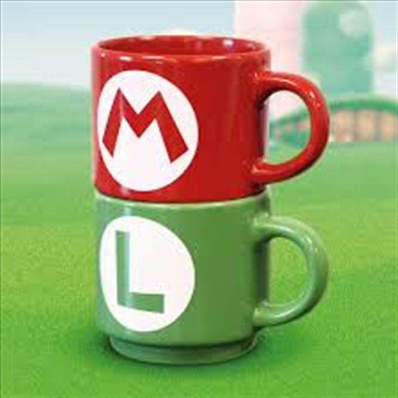 Mario Luigi Initial Stackable Mug Set/Product Detail/Mugs